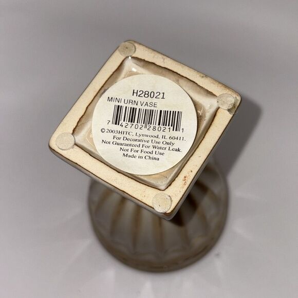 Small urn vase stoneware 5” - Picture 5 of 5